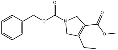 1H-Pyrrole-1,3-dicarboxylic acid, 4-ethyl-2,5-dihydro-, 3-methyl 1-(phenylmethyl) ester