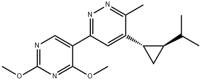 6-(2,4-dimethoxypyrimidin-5-yl)-4-((1S,2R)-2-isopropylcyclopropyl)-3-methylpyridazine