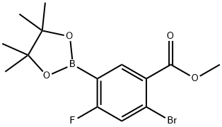 2-溴-4-氟-5-(4,4,5,5-四甲基-1,3,2-二氧硼杂环戊烷-2-基)苯甲酸甲酯