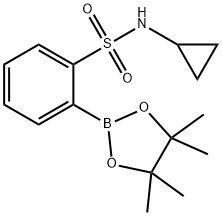 Benzenesulfonamide, N-cyclopropyl-2-(4,4,5,5-tetramethyl-1,3,2-dioxaborolan-2-yl)-