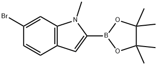 6-溴-1-甲基-2-(4,4,5,5-四甲基-1,3,2-二氧杂硼环戊烷-2-基)-吲哚
