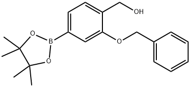 2-(Benzyloxy)-4-(tetramethyl-1,3,2-dioxaborolan-2-yl)phenyl]methanol