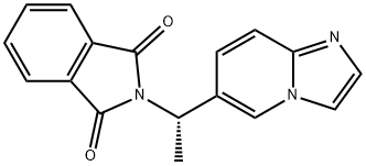 (S)-2-(1-(imidazo[1,2-a]pyridin-6-yl)ethyl)isoindoline-1,3-dione