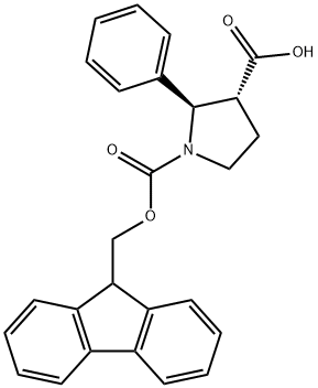 1,3-Pyrrolidinedicarboxylic acid, 2-phenyl-, 1-(9H-fluoren-9-ylmethyl) ester, (2R,3R)-