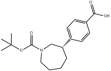 1H-Azepine-1-carboxylic acid, 3-(4-carboxyphenyl)hexahydro-, 1-(1,1-dimethylethyl) ester, (3S)-