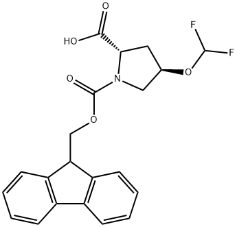 (2S,4R)-4-(difluoromethoxy)-1-{[(9H-fluoren-9-yl)methoxy]carbonyl}pyrrolidine-2-carboxylic acid