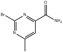 4-Pyrimidinecarboxamide, 2-bromo-6-methyl-