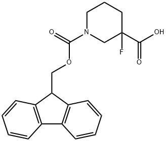 1,3-Piperidinedicarboxylic acid, 3-fluoro-, 1-(9H-fluoren-9-ylmethyl) ester