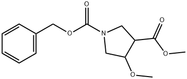 rel-(3S,4R)-1-Benzyl 3-methyl 4-methoxypyrrolidine-1,3-dicarboxylate