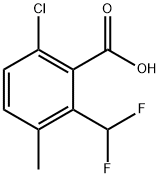 6-chloro-2-(difluoromethyl)-3-methylbenzoic acid