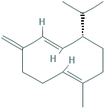 germacreneD,1-methyl-5-methylene-8-(1-methylethyl)-1,6-cyclodecadiene