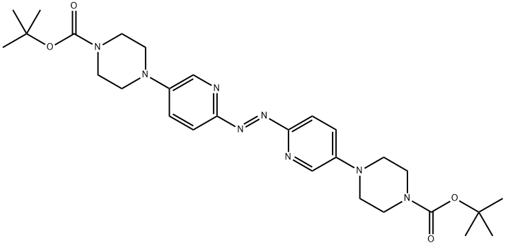 di-tert-butyl 4,4'-(diazene-1,2-diylbis(pyridine-6,3-diyl))(E)-bis(piperazine-1-carboxylate)