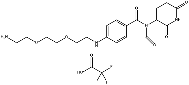5-[[2-[2-(2-aminoethoxy)ethoxy]ethyl]amino]-2-(2,6-dioxo-3-piperidinyl)-1H-Isoindole-1,3(2H)-dione, 2,2,2-trifluoroacetate
