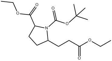 5-(2-Ethoxycarbonyl-ethyl)-pyrrolidine-1,2-dicarboxylic acid 1-tert-butyl ester 2-ethyl ester