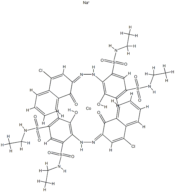 sodium bis[4-[(4-chloro-1-hydroxy-2-naphthyl)azo]-N,N'-diethyl-5-hydroxybenzene-1,3-disulphonamidato(2-)]cobaltate(1-)
