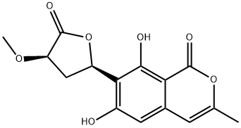 1H-2-Benzopyran-1-one, 6,8-dihydroxy-3-methyl-7-[(2R,4R)-tetrahydro-4-methoxy-5-oxo-2-furanyl]-