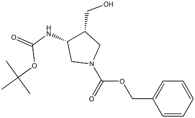 顺式-1-CBZ-3-(BOC-氨基)-4-(羟甲基)吡咯烷