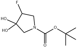 tert-butyl 4-fluoro-3,3-dihydroxypyrrolidine-1-carboxylate