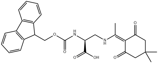 Fmoc-(N-beta-1-(4,4-dimethyl-2,6-dioxocyclohex-1-ylidene)ethyl)-L-alpha,beta-diaminopropionic acid