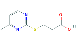 2-(2-Carboxyethyl)thio-4,6-dimethylpyrimidine