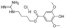 4-Hydroxy-3,5-dimethoxybenzoic acid 4-[(aminoiminomethyl)amino]butyl ester monohydrochloride