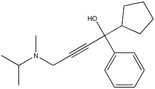 1-cyclopentyl-4-[methyl(propan-2-yl)amino]-1-phenylbut-2-yn-1-ol