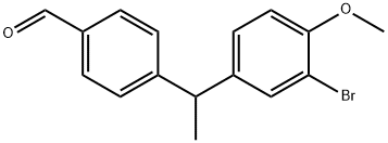 4-(1-(3-溴-4-甲氧基苯基)乙基)苯甲醛