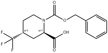 trans-4-Trifluoromethyl-piperidine-1,2-dicarboxylic acid 1-benzyl ester