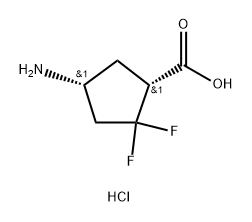 (1R,4R)-4-amino-2,2-difluoro-cyclopentanecarboxylic acid hydrochloride