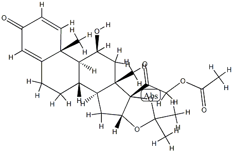 Pregna-1,4-diene-3,20-dione,11β,16α,17α,21-tetrahydroxy-1,4-pregnadiene-3,20-dione 16,17-acetonide 21-acetate