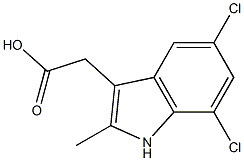 2-(5,7-二氯-2-甲基-1H-吲哚-3-基)乙酸