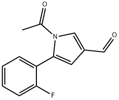 1H-Pyrrole-3-carboxaldehyde, 1-acetyl-5-(2-fluorophenyl)-