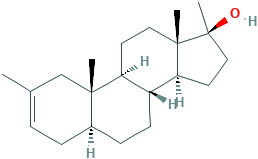 2,17-Dimethyl-5α-androst-2-en-17β-ol