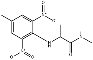 2-(4-methyl-2,6-dinitroanilino)-N-methylpropionamide