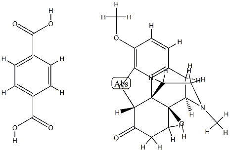 4,5alpha-epoxy-14-hydroxy-3-methoxy-17-methyl-6-oxomorphinan hydrogen terephthalate