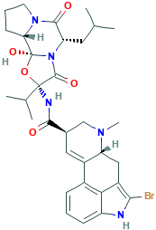 2-溴-12-羟基-5-ALPHA-异丁基-2-异丙基麦角胺-3,6,18-三酮