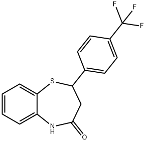 1,5-Benzothiazepin-4(5H)-one, 2,3-dihydro-2-[4-(trifluoromethyl)phenyl]-