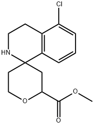 Spiro[isoquinoline-1(2H),4'-[4H]pyran]-2'-carboxylic acid, 5-chloro-2',3,3',4,5',6'-hexahydro-, methyl ester