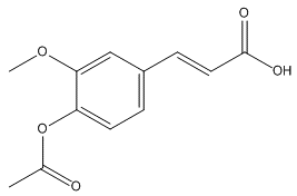 3-(4-乙酰氧基-3-甲氧基苯基)丙烯酸