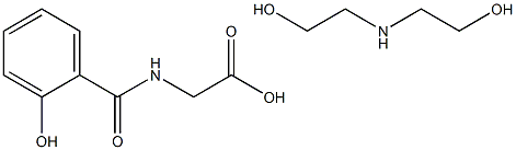 N-(2-hydroxybenzoyl)glycine, compound with 2,2'-iminobis(ethanol) (1:1)