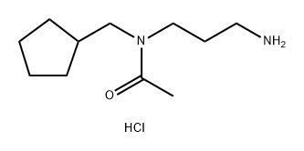 N-(3-aminopropyl)-N-(cyclopentylmethyl)acetamide hydrochloride