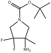 1-Pyrrolidinecarboxylic acid, 3-amino-4,4-difluoro-3-methyl-, 1,1-dimethylethyl ester