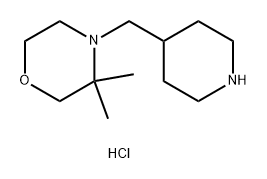 3,3-dimethyl-4-[(piperidin-4-yl)methyl]morpholinedihydrochloride