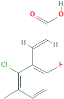 2-Chloro-6-fluoro-3-methylcinnamic acid