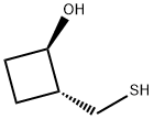 rac-(1R,2R)-2-(sulfanylmethyl)cyclobutan-1-ol, trans