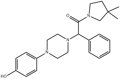 1-(3,3-dimethylpyrrolidin-1-yl)-2-[4-(4-hydroxyphenyl)piperazin-1-yl]-2-phenylethan-1-one