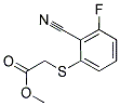 METHYL 2-(2-NITRILO-3-FLUOROPHENYLTHIO)ACETATE