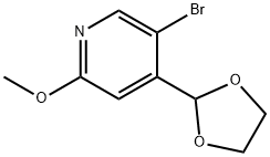 Pyridine, 5-bromo-4-(1,3-dioxolan-2-yl)-2-methoxy-