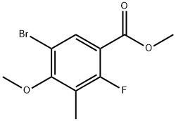 Benzoic acid, 5-bromo-2-fluoro-4-methoxy-3-methyl-, methyl ester