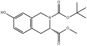 (3S)-7-hydroxy-3,4-dihydro-1H-isoquinoline-2,3-dicarboxylic acid 2-tert-butyl ester 3-methyl ester